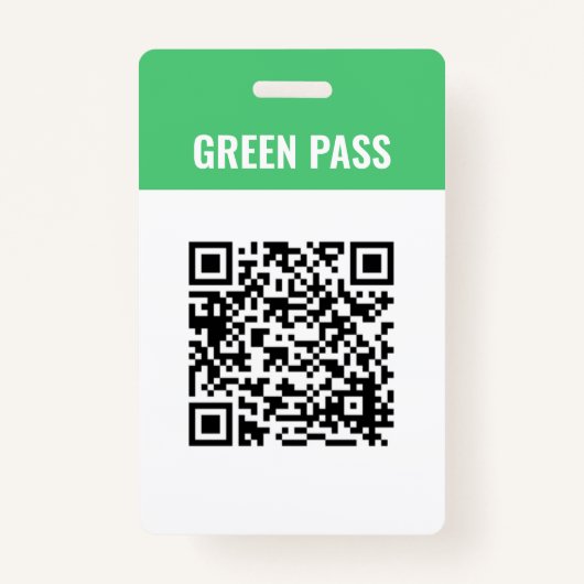 Aangepaste Green Pass Covid Safe Ticket PVC badge (Voorkant)