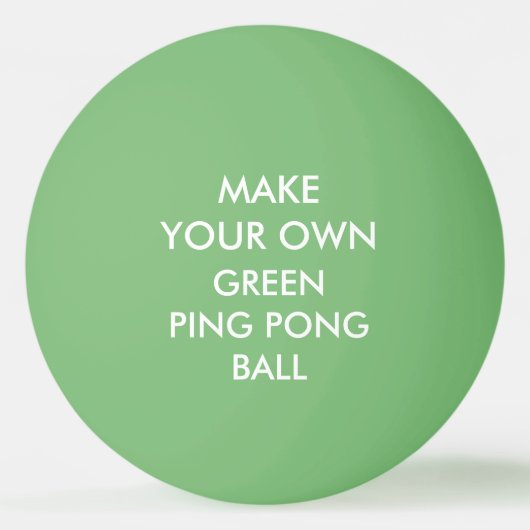 Aangepaste GREEN Ping Pong Ball (Voorkant)