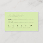 Aangepaste Greenleaf Nursery branding  Klantenkaartje (Achterkant)