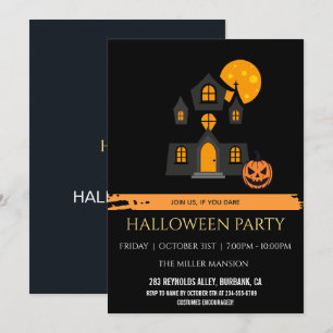 Aangepaste Griezelfeest Halloween Feestje Kaart