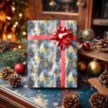 Aangepaste Grijs en Goud Kerst Ornamenten