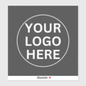 Aangepaste grijze Logo promotiebedrijf merk Sticker (Vel)