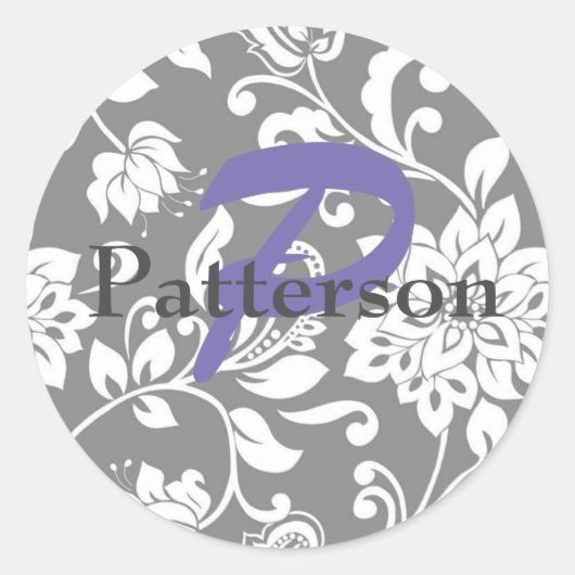 Aangepaste grijze Stickers en envelopsluitingen (Voorkant)