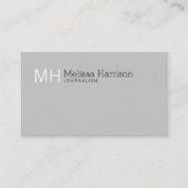 Aangepaste grijze Visitekaartjes (Voorkant)