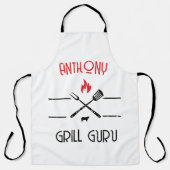 Aangepaste Grill Guru Aangepast Schort (Voorkant)