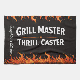 Aangepaste Grill Master Thrill Caster BBQ Fire Pap Theedoek