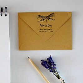 Aangepaste Grillegende Libelle Retouradres Rubberstempel