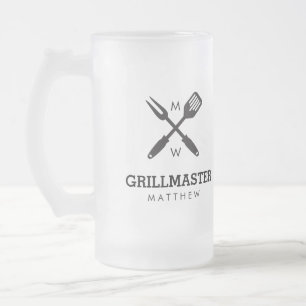 Aangepaste grillmaster-Mok Matglas Bierpul