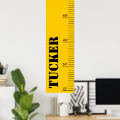 Aangepaste groeigrafiek - Ruler Poster (Thuiskantoor)