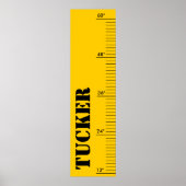 Aangepaste groeigrafiek - Ruler Poster (Voorkant)