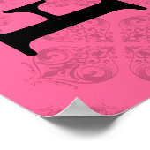 Aangepaste groeikaart - Barok Poster (Hoek)