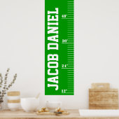 Aangepaste groeikaart - Veld Poster (Keuken)