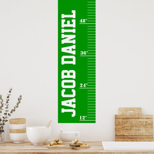 Aangepaste groeikaart - Veld Poster (Keuken)