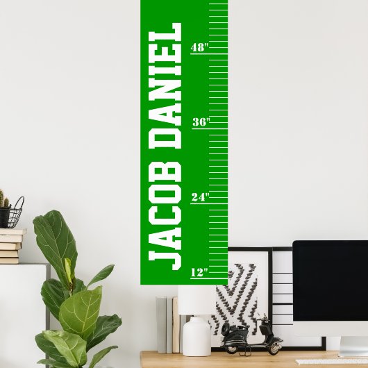 Aangepaste groeikaart - Veld Poster (Thuiskantoor)