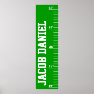 Aangepaste groeikaart - Veld Poster