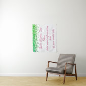 Aangepaste groene achtergrond jubileumfeest fotore wandkleed (In situ)