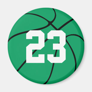 Aangepaste groene Basketball Round Fridge Magnet Magneet
