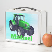 Aangepaste groene Boerderij tractor (In situ)