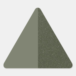 Aangepaste groene driehoeksticker links gesplitst driehoek sticker