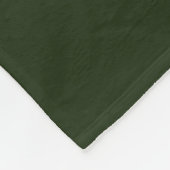 Aangepaste groene Eak-Canvas tas Fleece Deken (Hoek)