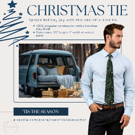 Aangepaste groene en gouden kerst Stropdas