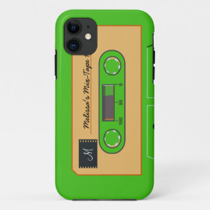 Aangepaste groene gemengde tape iPhone 11 hoesje