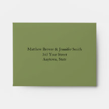 Aangepaste groene Keltische Knot Envelope met adre
