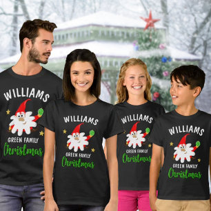 Aangepaste groene kerstkerstfeestdag t-shirt