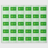 Aangepaste groene kikker cadeaupapier (Vlak)