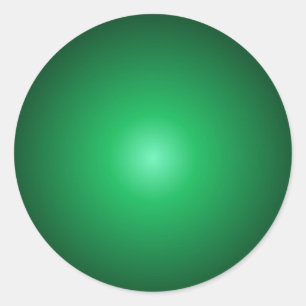 Aangepaste groene kleur Blank Trendy Elegant Sjabl Ronde Sticker