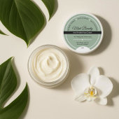 Aangepaste Groene Kruiden Face Cream Label Sticker