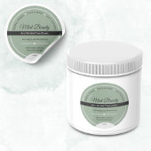 Aangepaste Groene Kruiden Face Cream Label Sticker