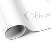 Aangepaste groene legante naam van Lime Cadeaupapier (Rol Hoek)