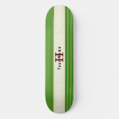 Aangepaste groene lijnen band HAMbyWG-skateboard Skateboard (Voorkant)