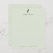 Aangepaste groene Lucifer Hummingbird briefpapier (Voorkant / Achterkant)