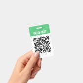 Aangepaste groene pas Covid Veilige Ticket PVC bad Badge (Handheld)