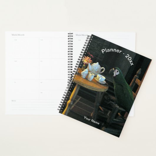 Aangepaste groene rotatietestenreeks en tabelfoto planner (Display)
