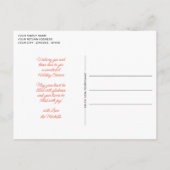 Aangepaste groene roze Oranje gouden Ornamenten Briefkaart (Achterkant)