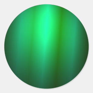 Aangepaste groene zwarte kleur Blank Trendy Sjablo Ronde Sticker