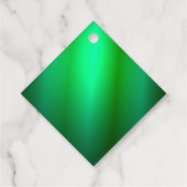 Aangepaste groene zwarte kleur lege sjabloon trend bedankjes labels (Achterkant)