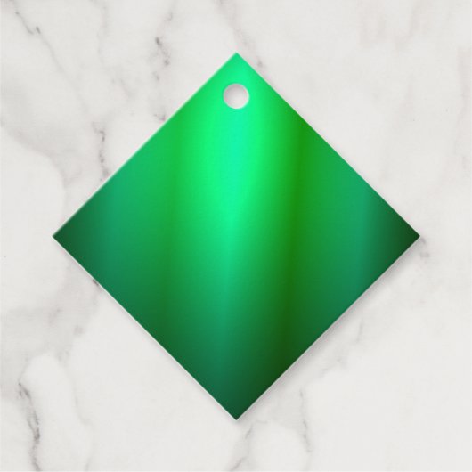 Aangepaste groene zwarte kleur lege sjabloon trend bedankjes labels (Voorkant)