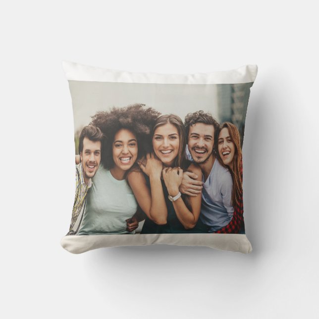 Aangepaste groepsfotokussen | Koesterende herinner Kussen (Voorkant)