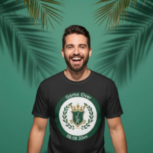 Aangepaste Groom's "Game Over" vrijgezellenfeest T-shirt