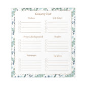 Aangepaste grootwinkellijst notitieblok (Voorkant)