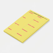Aangepaste grootwinkellijst post-it® notes (Schuin)