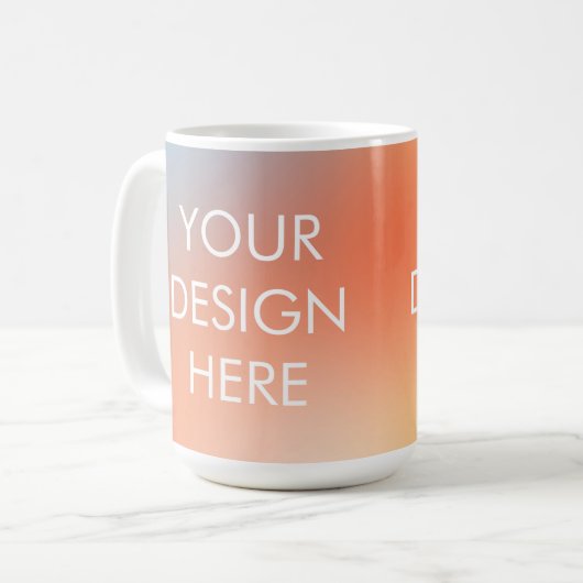 Aangepaste Groovy Gradient Coffee Mok (Voorkant links)
