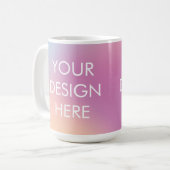 Aangepaste Groovy Gradient Coffee Mok (Voorkant links)