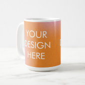 Aangepaste Groovy Gradient Coffee Mok (Voorkant links)