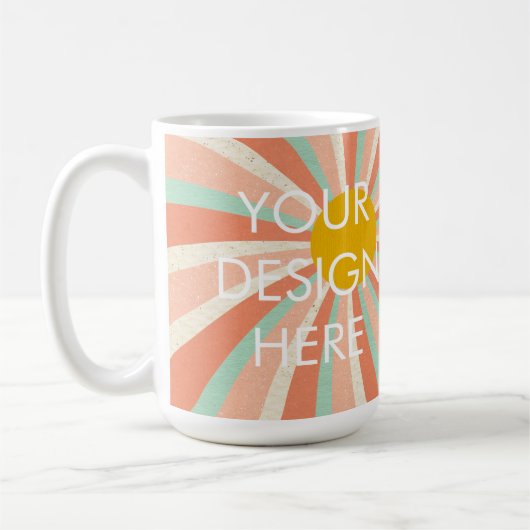 Aangepaste Groovy Gradient Coffee Mok (Links)
