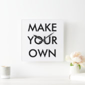 Aangepaste, grote 10,75-inch vierkante wandklok klok (Huis)